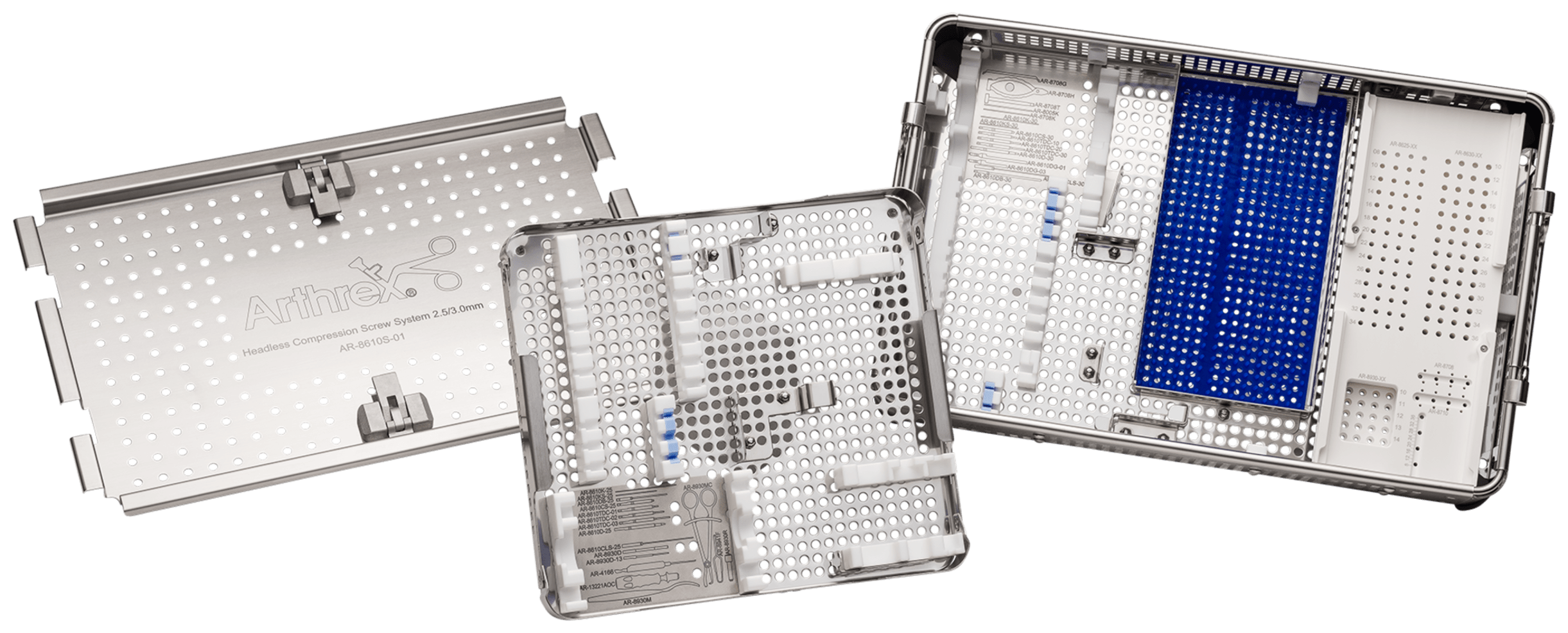 Instrumentencontainer für Doppelgewindeschrauben 2.5/3.0 mm