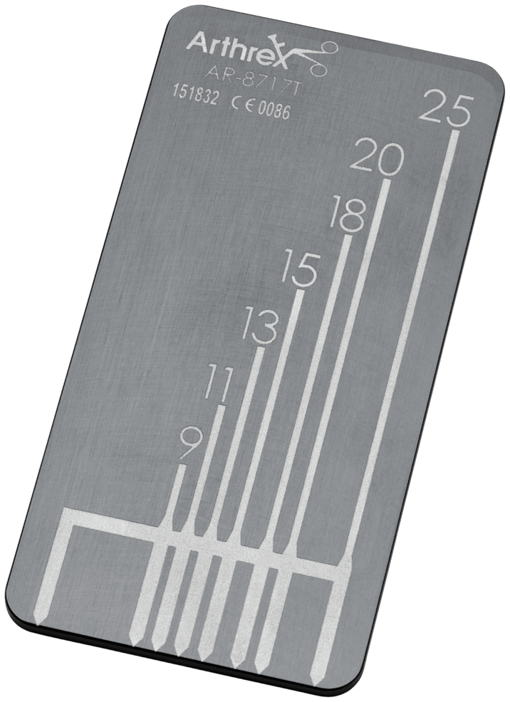 DynaNite Nitinol Staple Sizing Guide