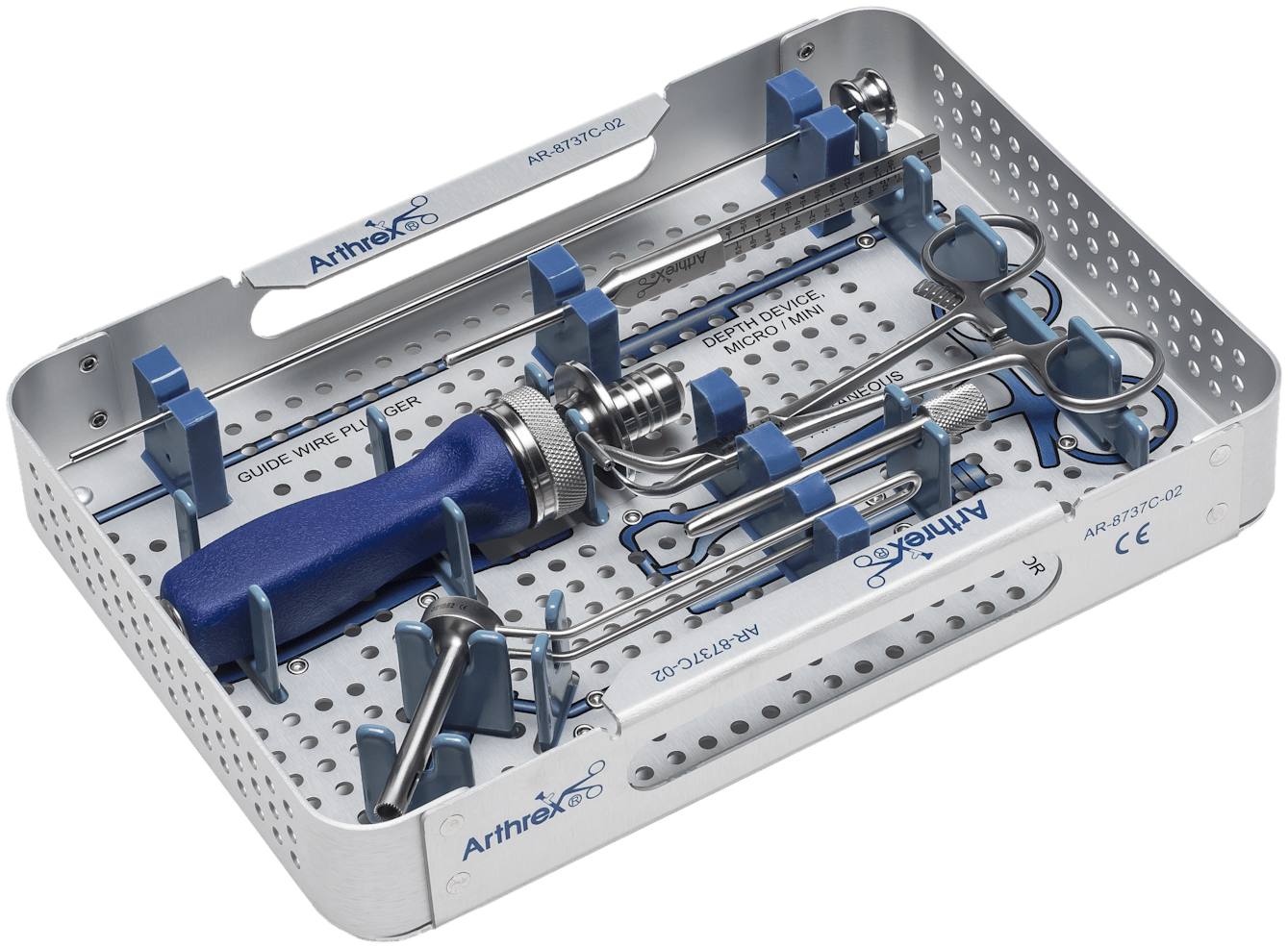 QuickFix Kanüliertes Schraubensystem, Standardinstrumenteninlay für Kompressionsschrauben FT