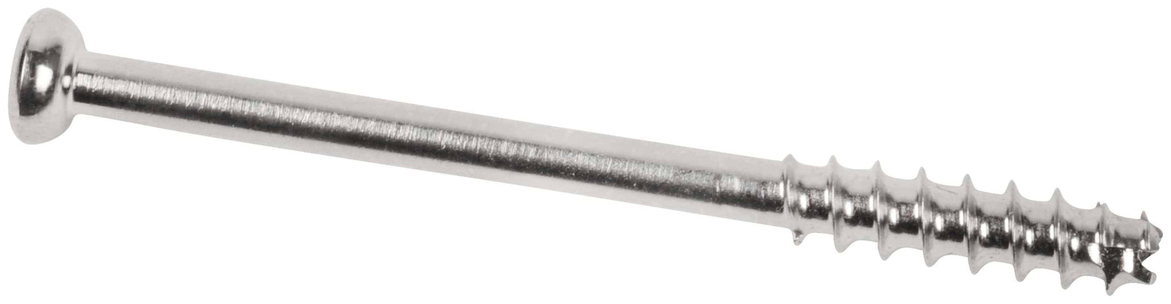 Low Profil Schraube, Stahl, kanüliert, kurzes Gewinde, 4.0 x 45 mm, unsteril, IM