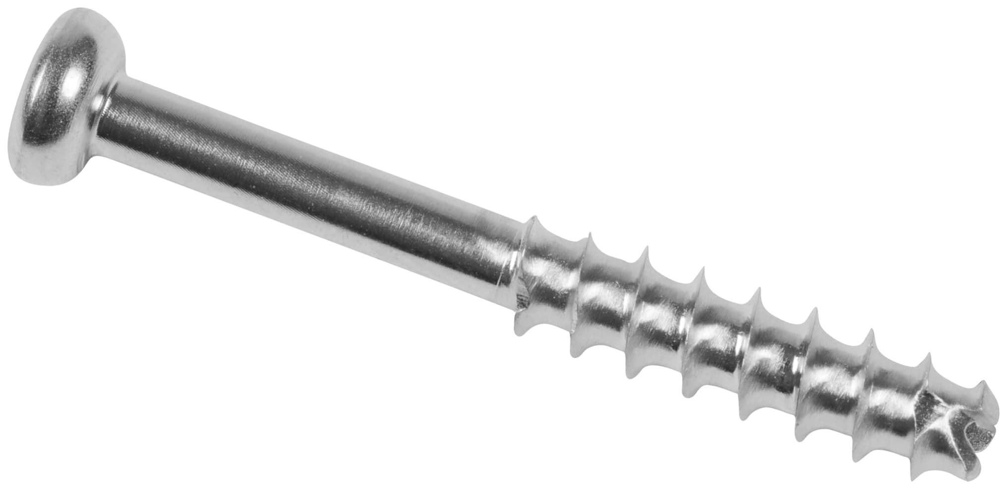 Low Profile Screw, SS, 4.0 x 30 mm, Cannulated, Long Thread
