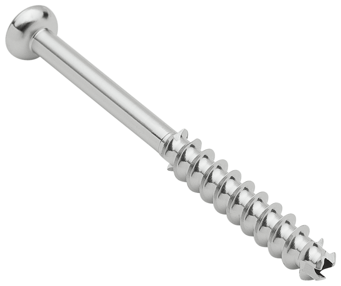 Low Profile Schraube, Stahl, kanüliert, langes Gewinde, 4.0 x 42 mm, unsteril, IM