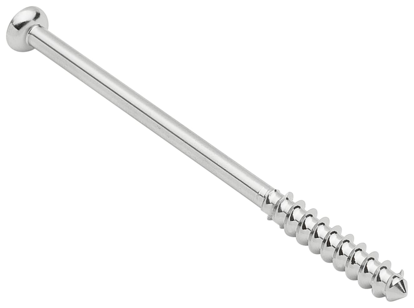 Low Profil Schraube, Stahl, kurzes Gewinde, 4.0 mm x 60 mm, unsteril, IM