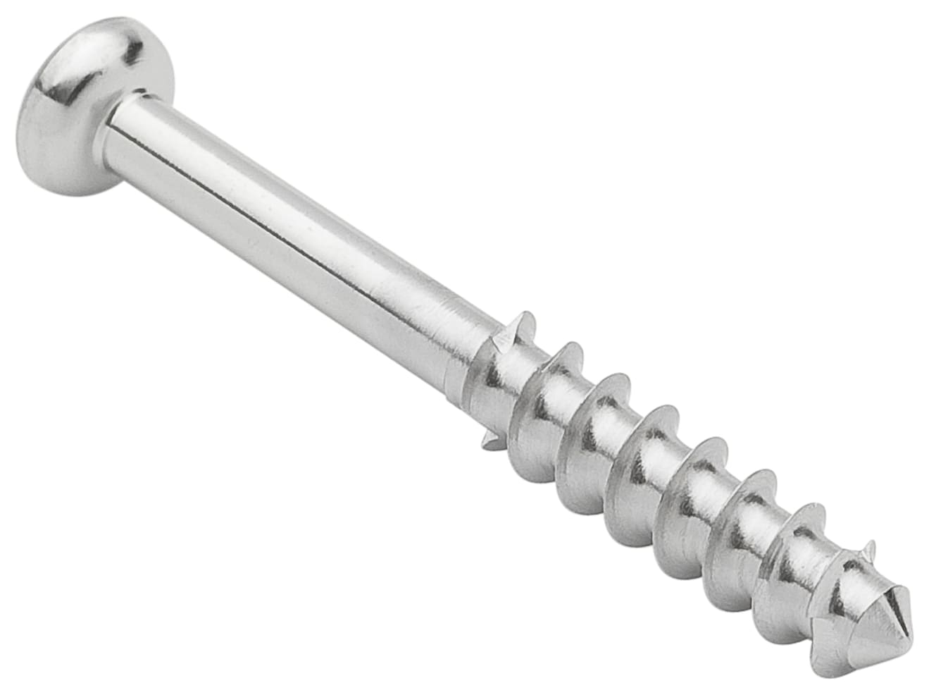 Low Profil Schraube, Stahl, langes Gewinde, 4.0 mm x 32 mm, unsteril, IM