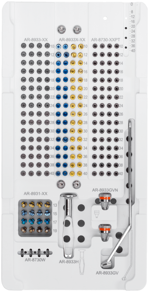 CFS, 3.0 mm Screw and Instrument Caddy