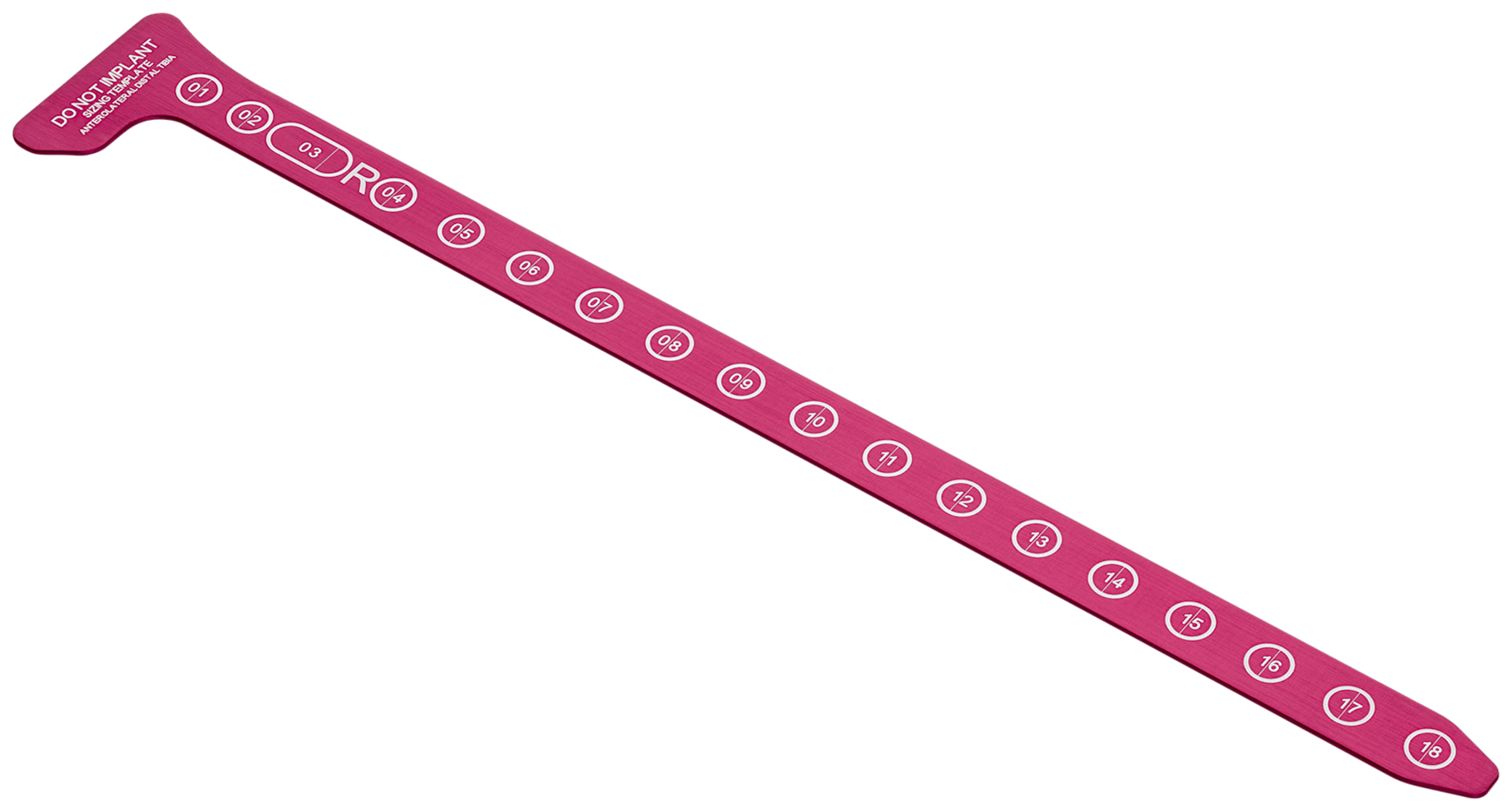 Template, Anterolateral Distal Tibia Plate