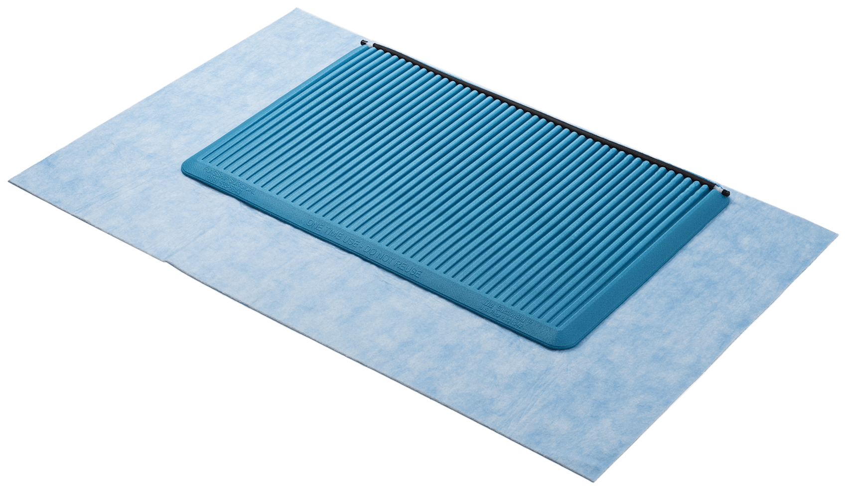 The SuctionBlu, OP-Bodenmatte, 91 cm x 142 cm, blau, 8 pro Box