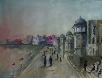 Monuments near Pushkar Lake