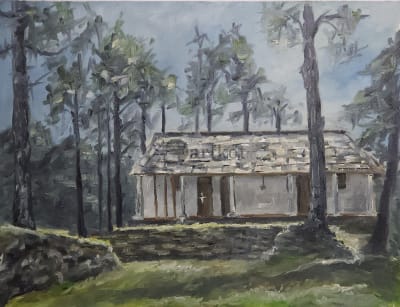 House on mountain top