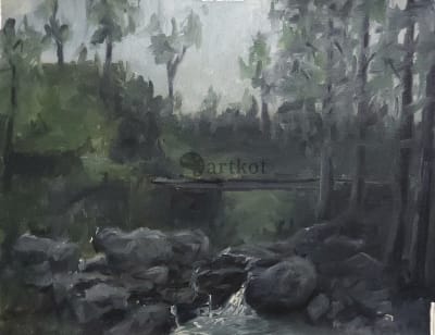 small bridge on river