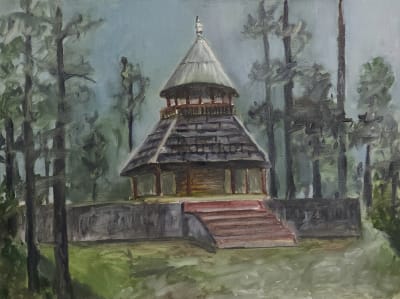 Temple on mountain top