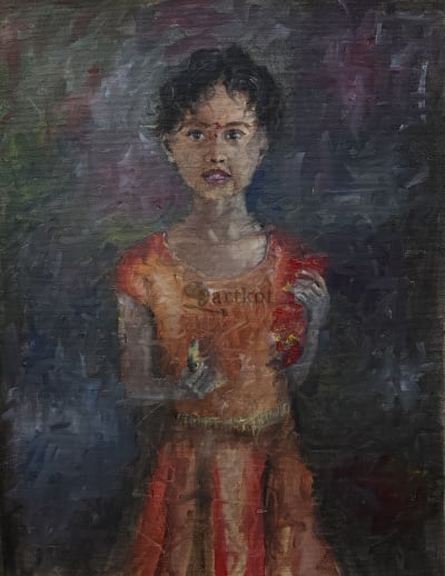 A Girl from Navratri Kanya bhoj