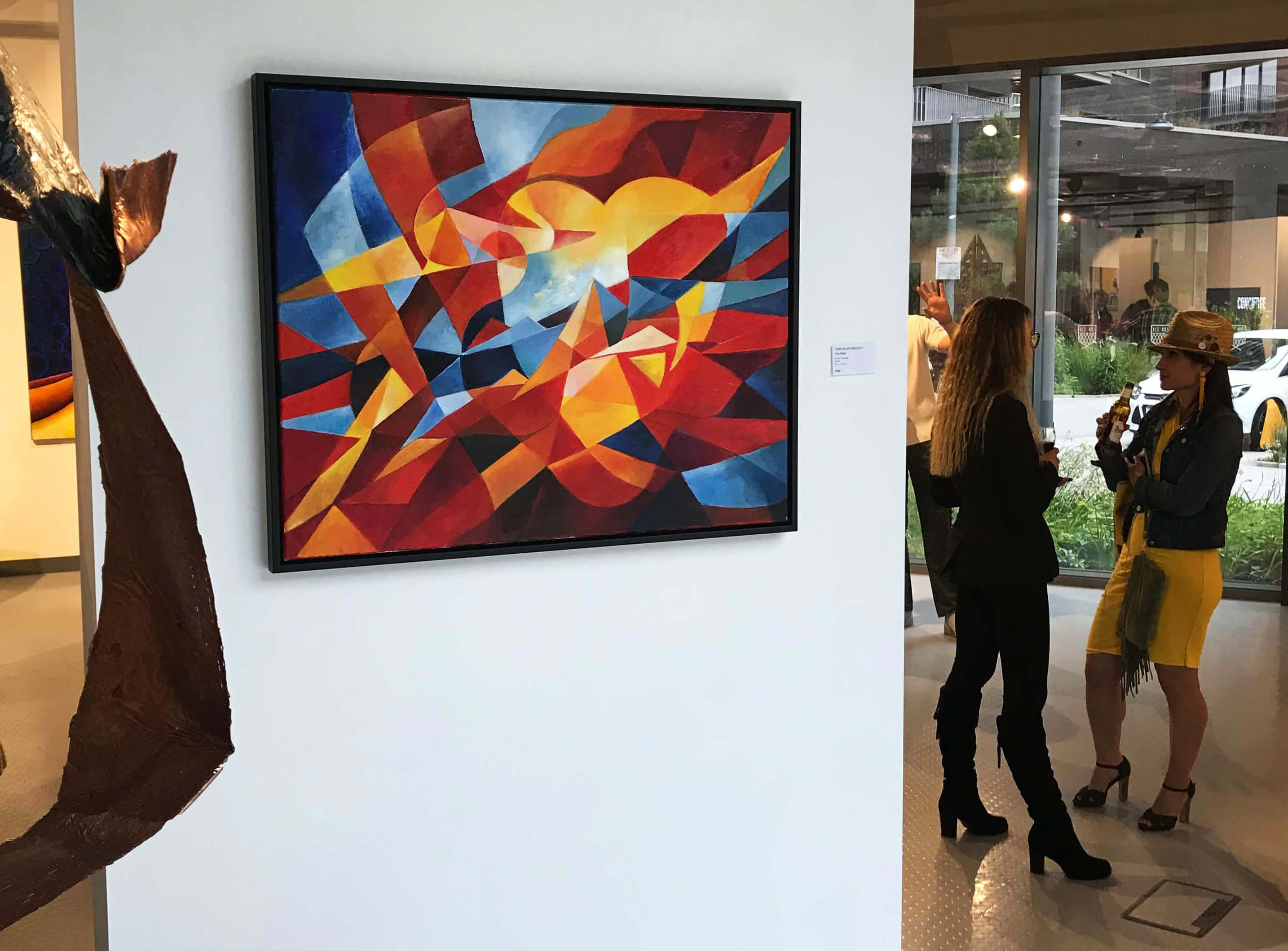 Siméon Artamonov, Painting Framed on the wall at Trinity Art Gallery in London City Island in January 2019