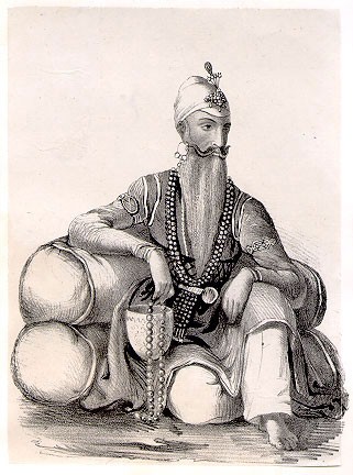 Maharaja Ranjit Singh 1780  1839 the founder of the Sikh Empire Stock  Photo  Alamy
