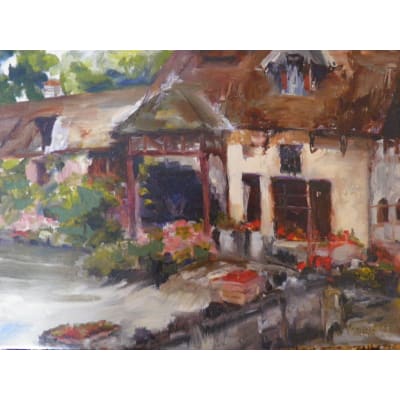 Karolyn Farrell - French Farmhouse Near Monet's Garden