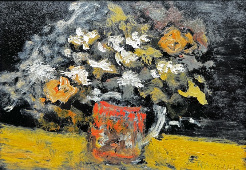 Red Cup of Flowers by Doug Randall