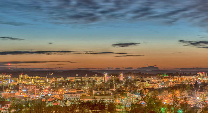 Fayetteville Winter Eve by Jay McDonald