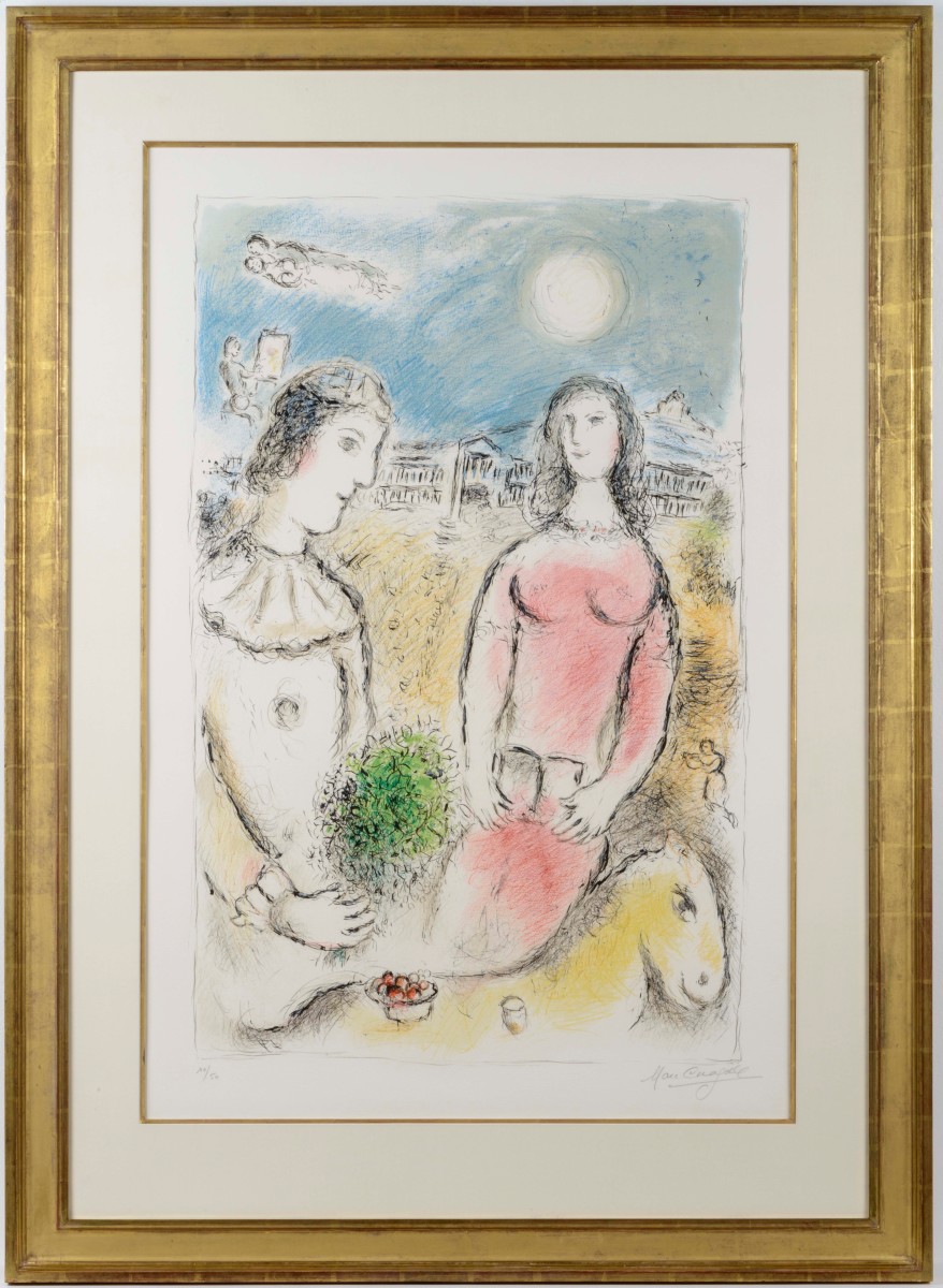 Couple at Dusk by Marc Chagall, Image 1.