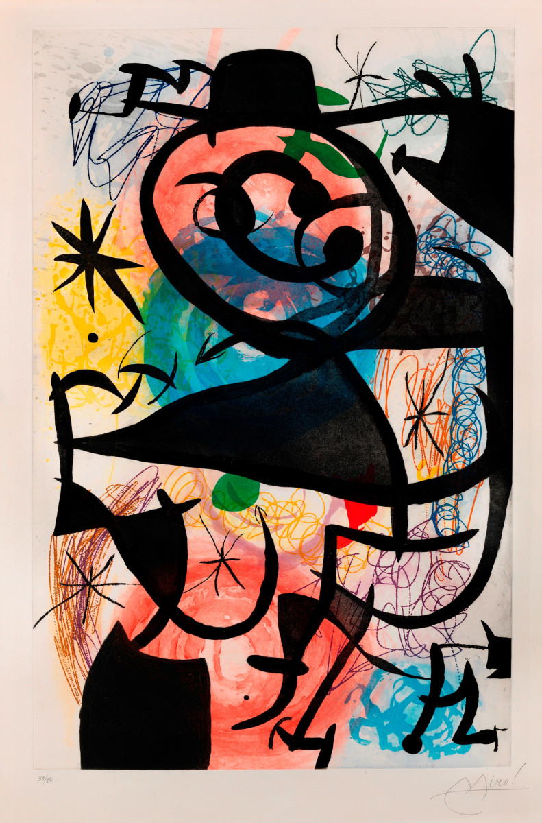Le Pitre Rose by Joan Miro, Image 1.