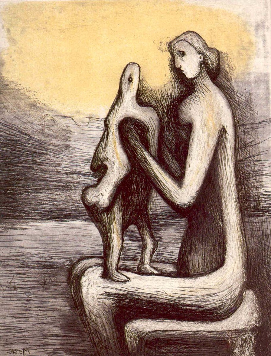 Mother and Child IV by Henry Moore, Image 1.