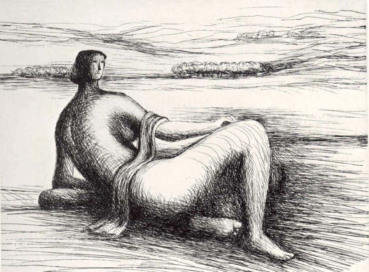 Reclining Figure by Henry Moore, Image 1.