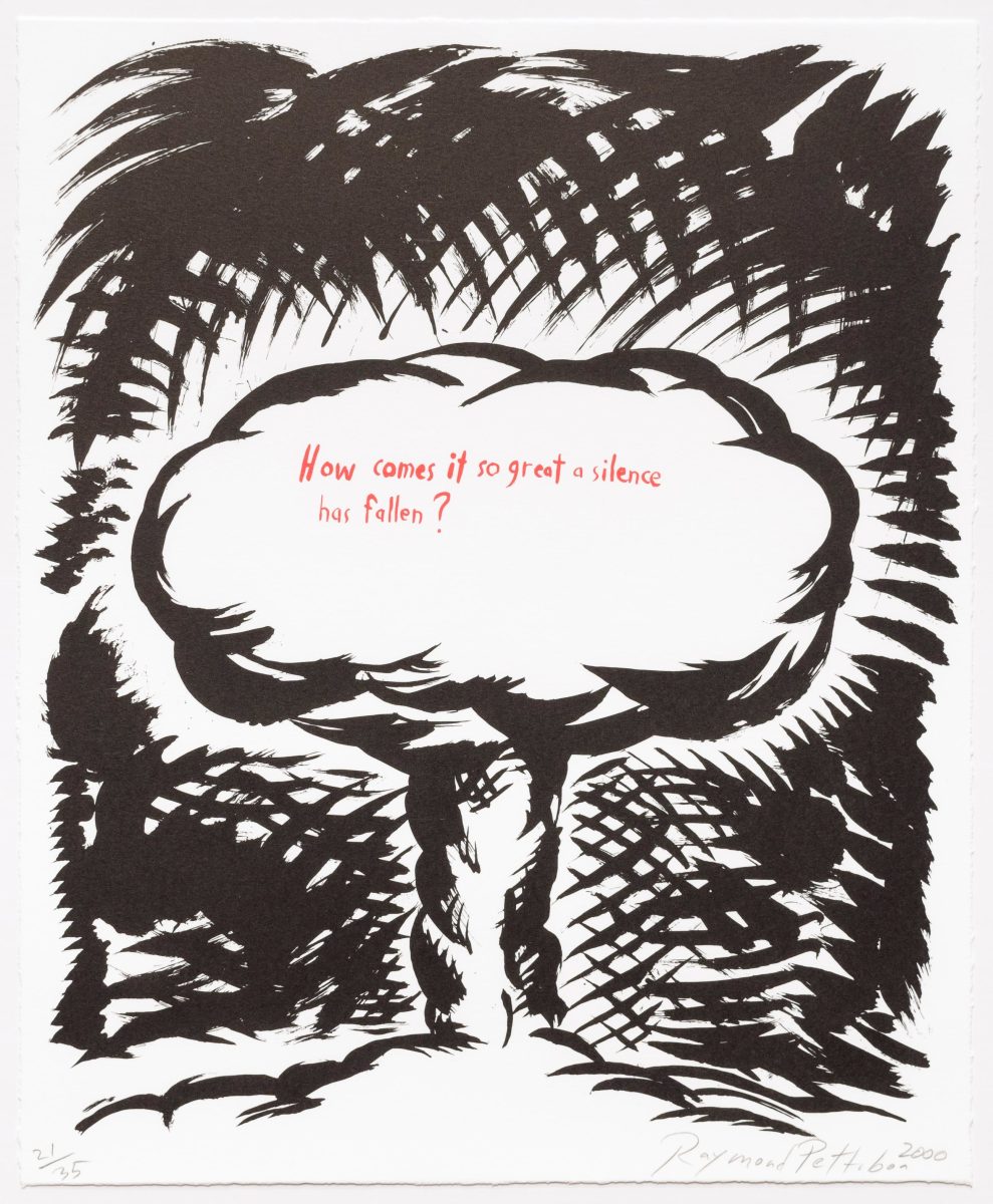 Untitled (How Comes it to so Great a Silence by Raymond Pettibon, Image 1.