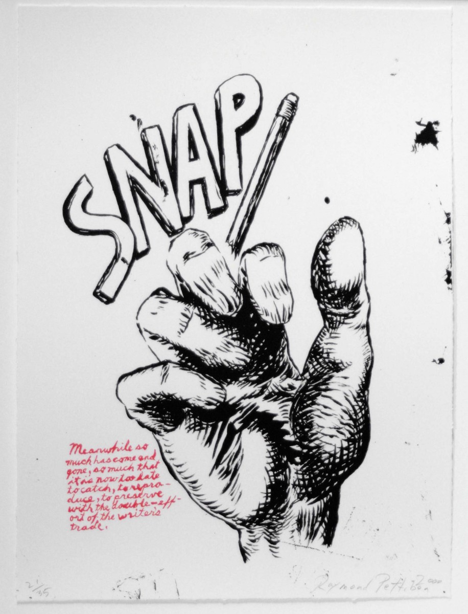 Untitled (Snap...), from Plots on Loan I by Raymond Pettibon, Image 1.