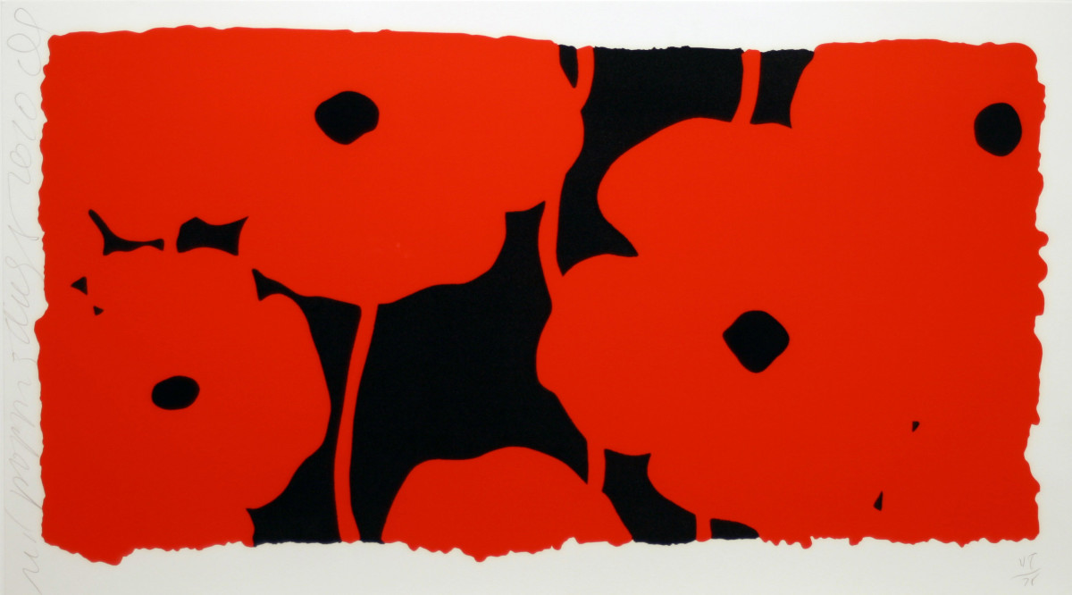 Eight Poppies by Donald Sultan, Image 1.