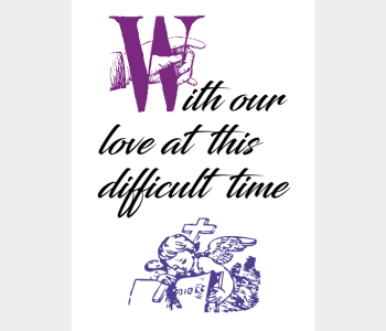 With our love at this difficult time