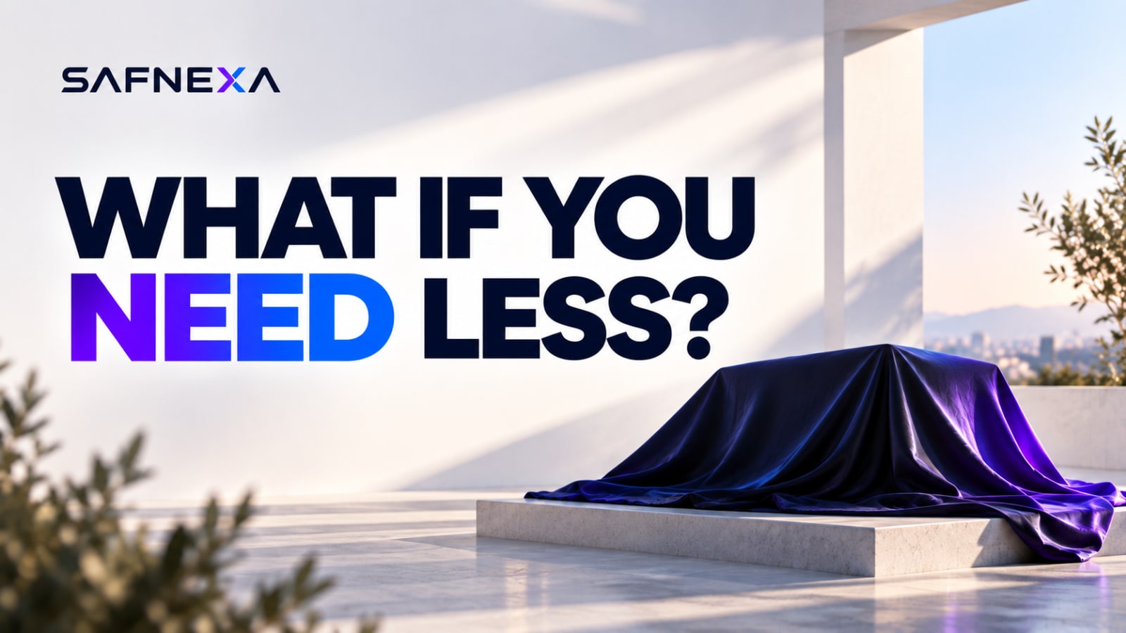What if you need less Software ? SafNexa