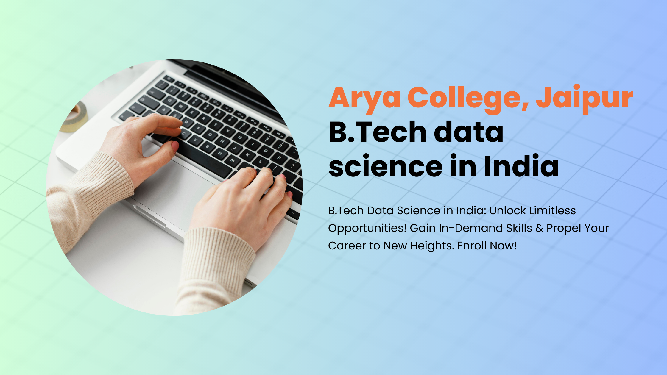 B.Tech data science in India