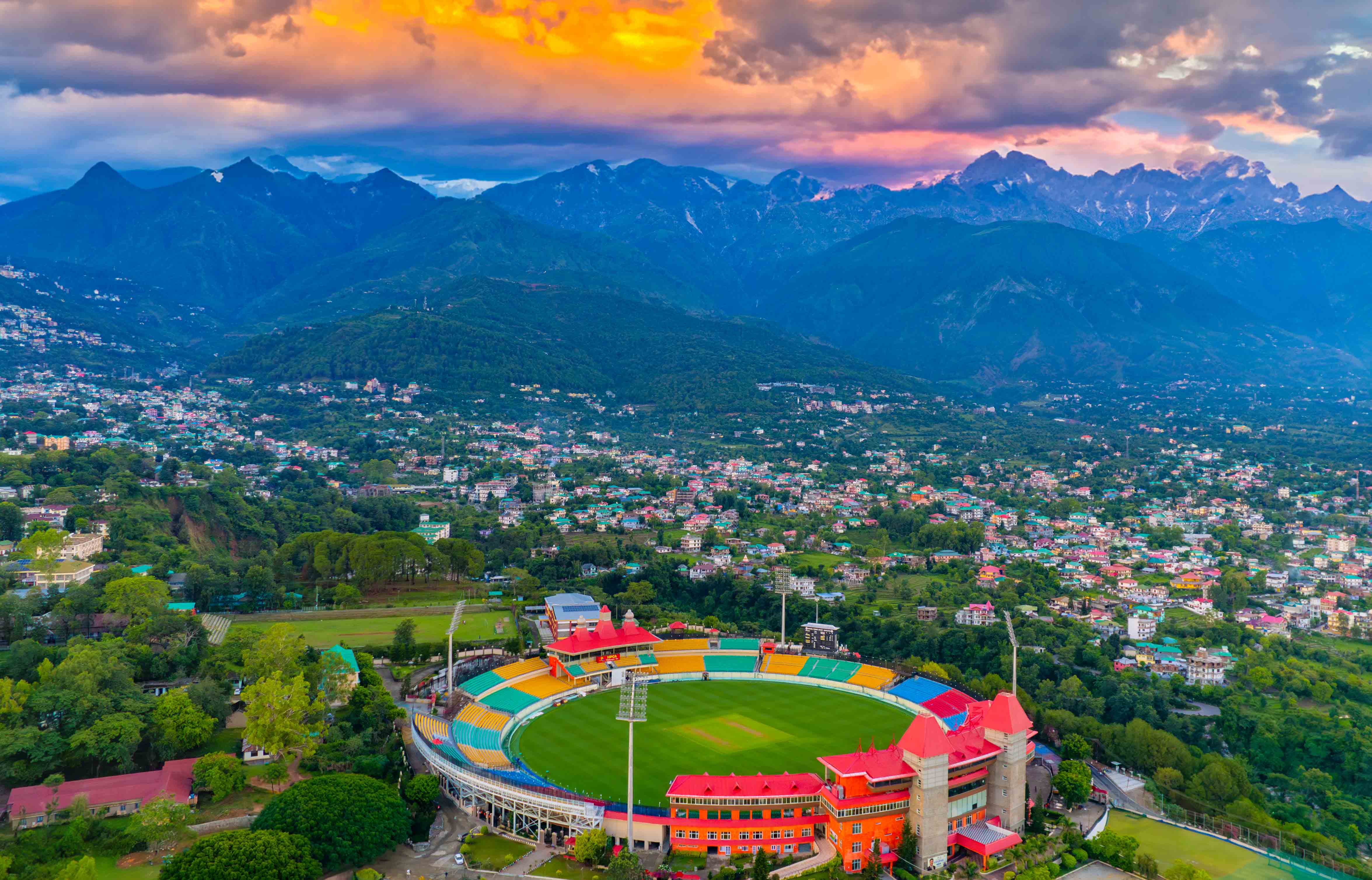 Dharamshala Cricket Stadium taxi service view