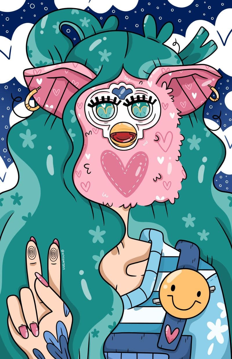 furby head