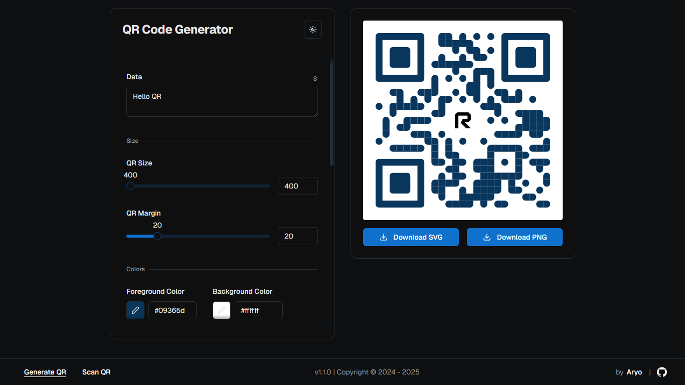 Thumbnail Project QR Generator & Scanner