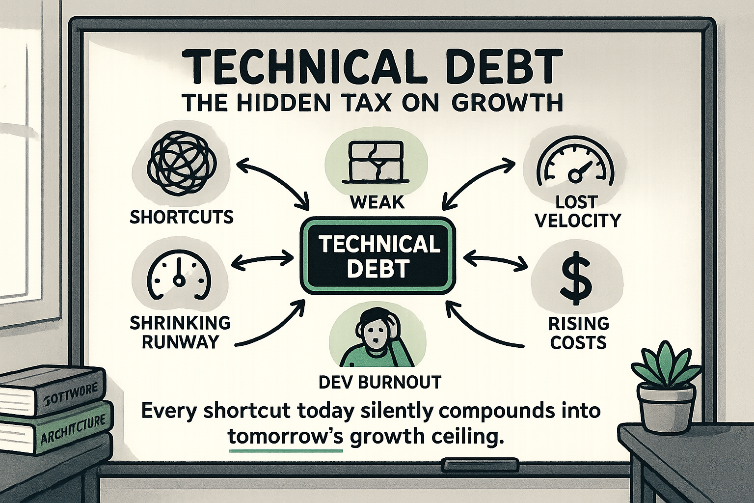 What Is Technical Debt? Cost, Causes & Fixes for Startups