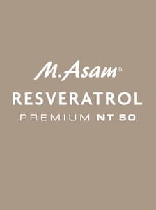 Logo M. Asam RESVERATROL PREMIUM NT 50 sur fond beige