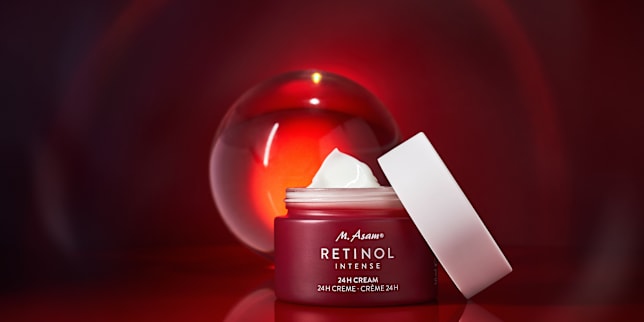 Packmittel der Pflegelinie Retinol Intense von M.Asam