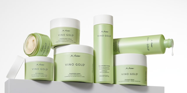 Packmittel der Pflegelinie Vino Gold von M.Asam