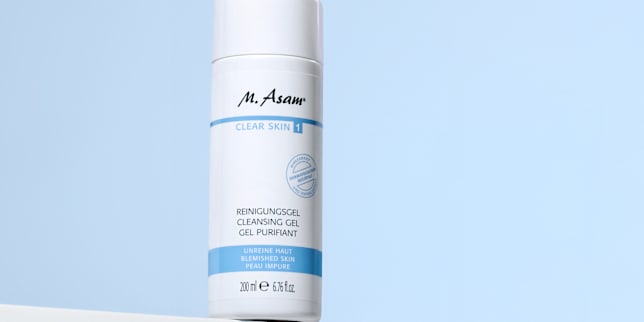Packmittel des Clear Skin Reinigungsgel von M.Asam