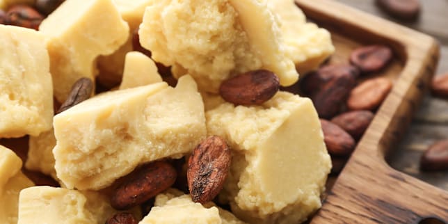 Page des lignes de soins au beurre de cacao