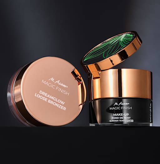 MAGIC FINISH Dreamglow Loose Bronzer & MAGIC FINISH Make-up Mousse Glow in the dark Edition