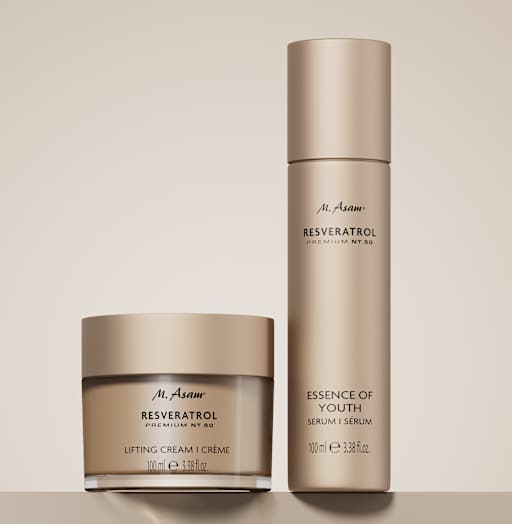 Produktbild von M. Asam RESVERATROL PREMIUM Essence of Youth Serum und Lifting Cream
