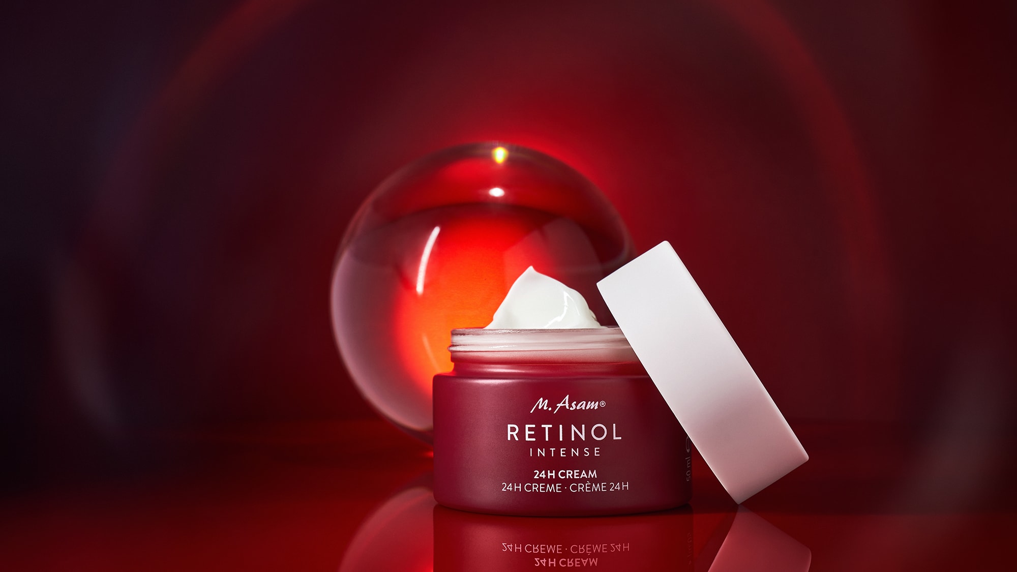 Packmittel der Pflegelinie Retinol Intense von M.Asam