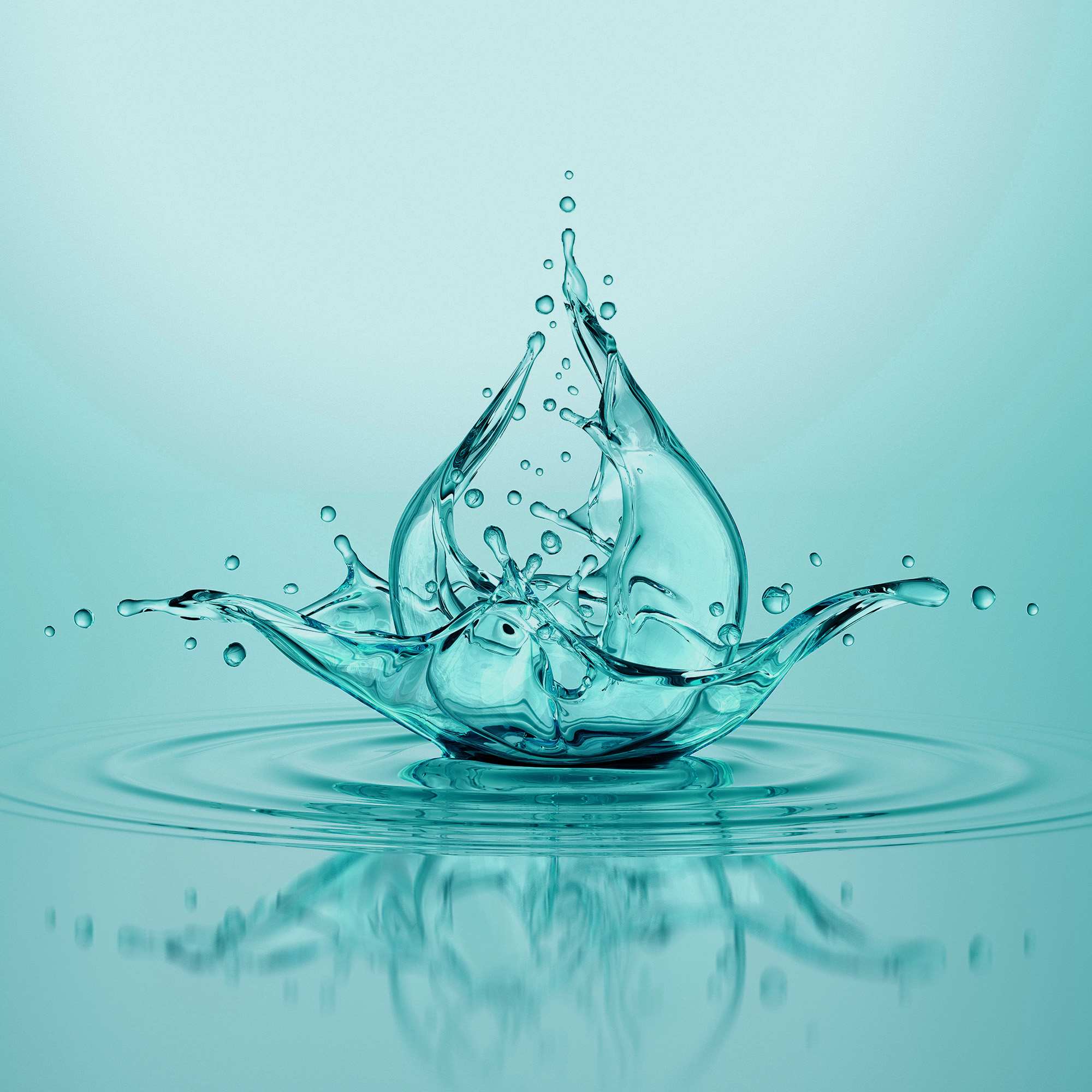 Image symbolique illustrant l'effet hydratant de la ligne de soins AQUA INTENSE de M. Asam.