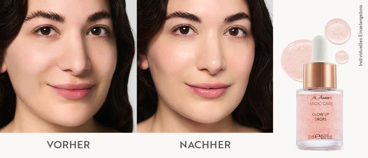 Vorher / Nachher Glow Up Drops