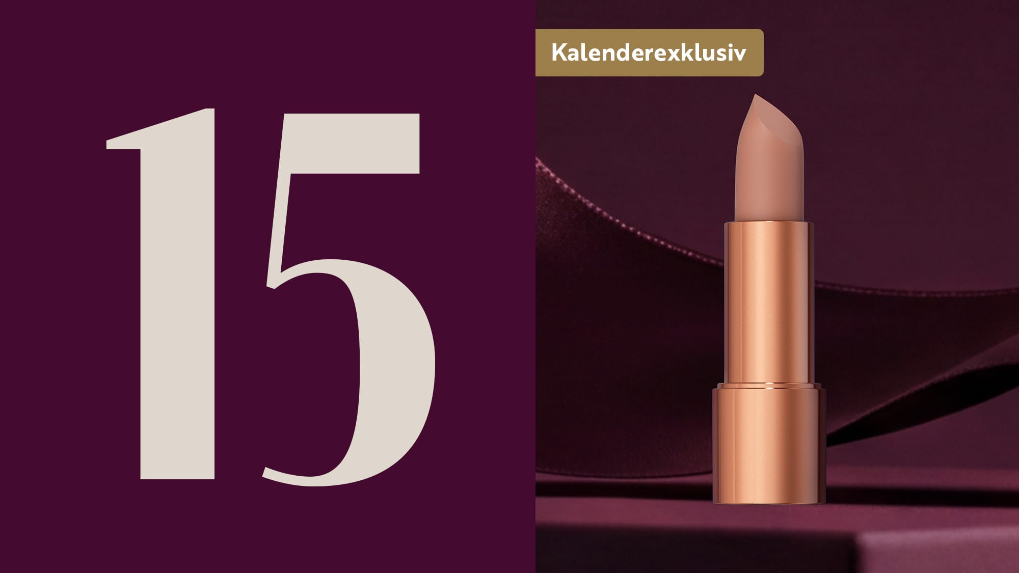 M. Asam MAGIC FINISH Lippenstift als Produktbild in roségoldener Hülse