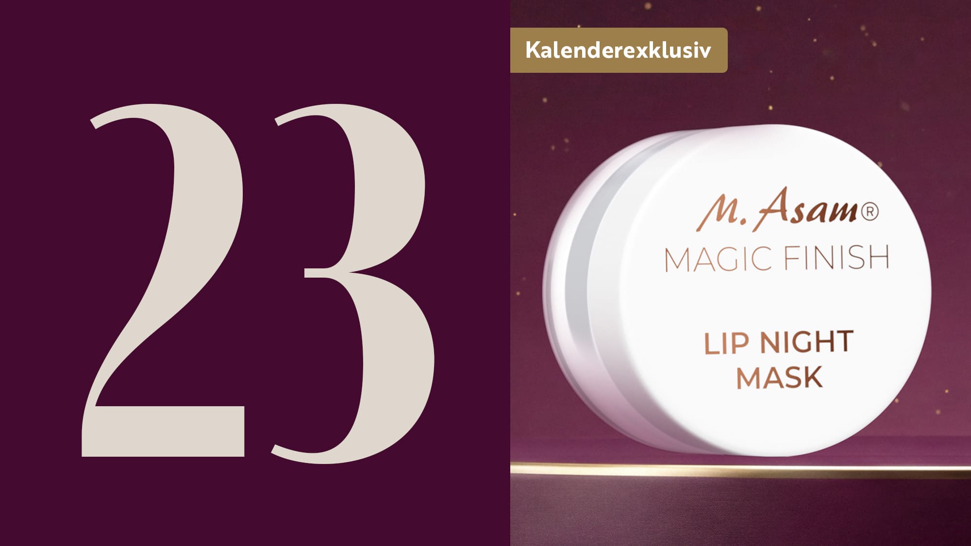 M. Asam MAGIC FINISH Lip Night Mask als Produktbild im Tiegel