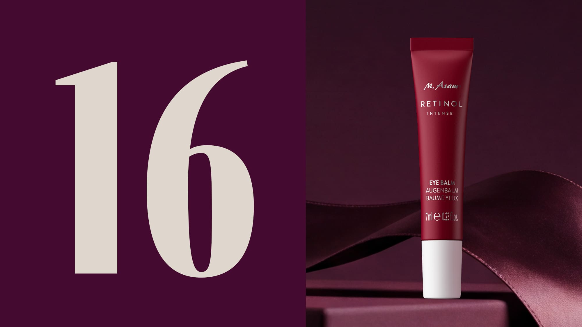 M. Asam RETINOL INTENSE Augenpflege als Produktbild in roter Tube