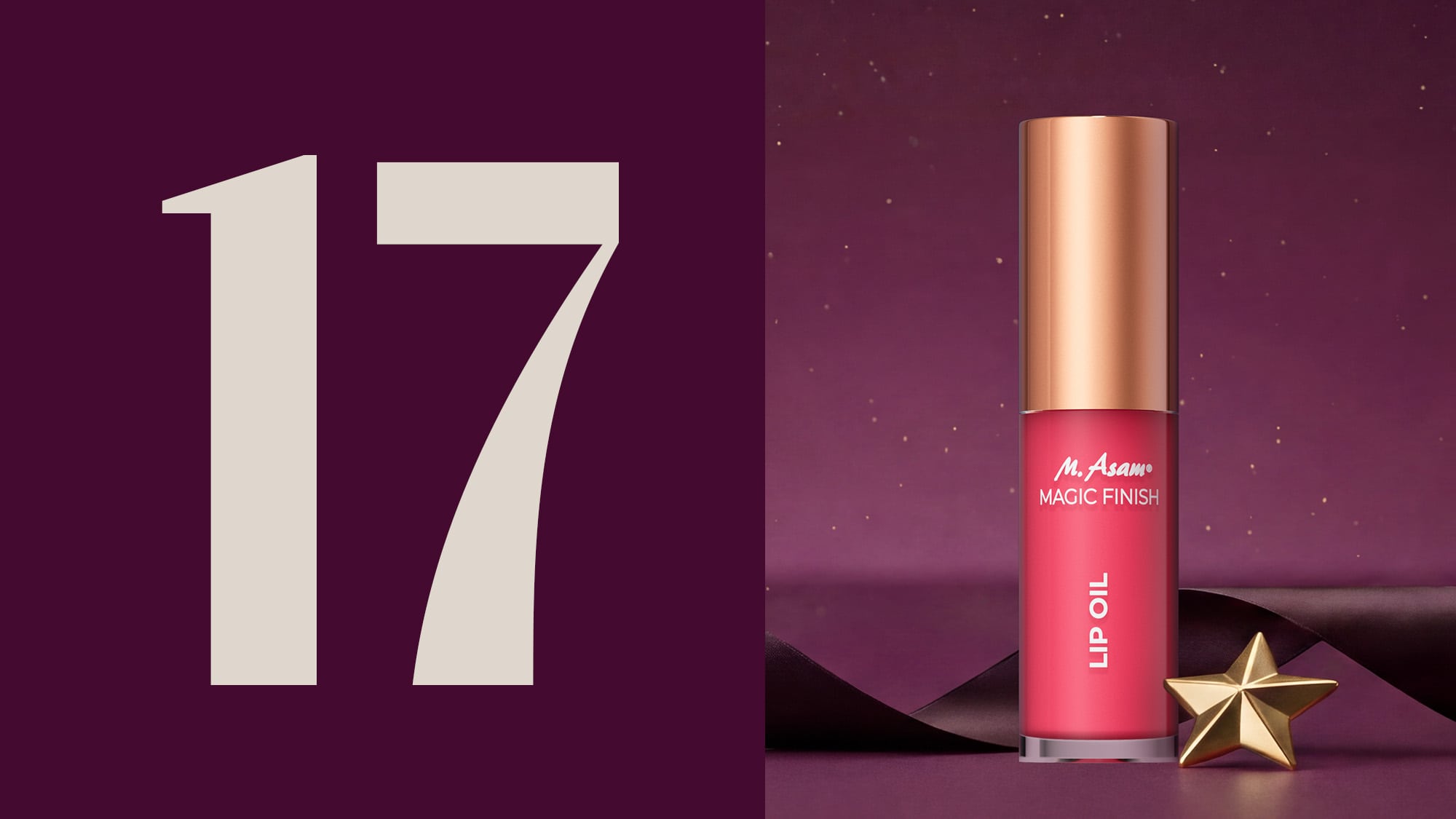 M. Asam MAGIC FINISH Lip Oil als Produktbild in roter Flasche