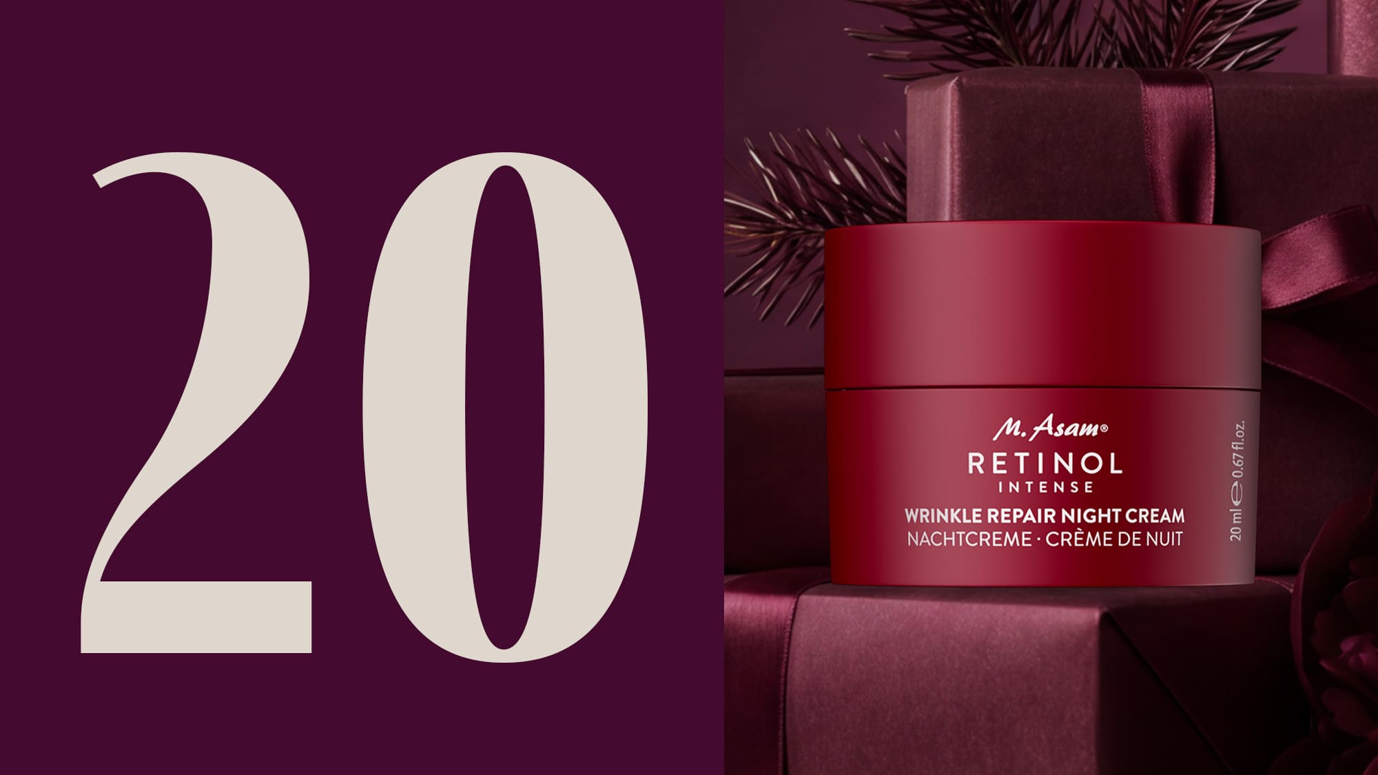 M. Asam RETINOL INTENSE Nachtcreme als Produktbild im Cremetiegel